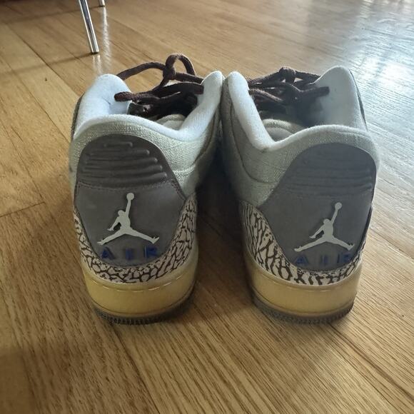 2008 NIKE AIR JORDAN AJF 3 FUSION RETRO REED BROWN SNEAKERS SIZE 10.5 - Picture 4 of 12